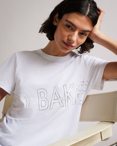 MALOM-Tops-Brand Foil Tee- Ted Baker Romania